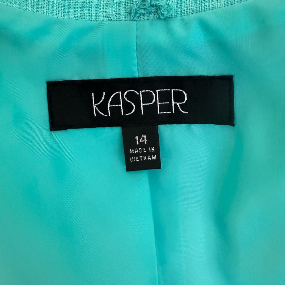Kasper Aqua Blazer - Picture 8 of 11
